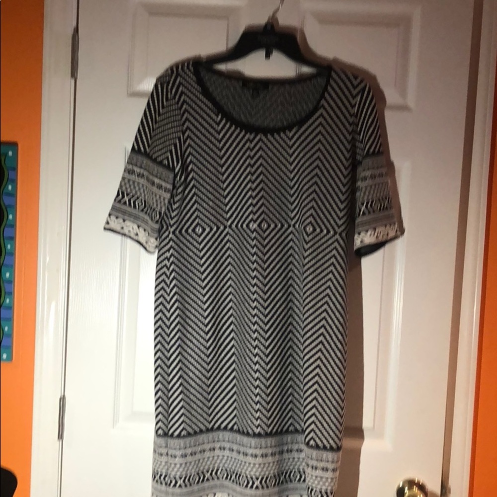 Black and white dress